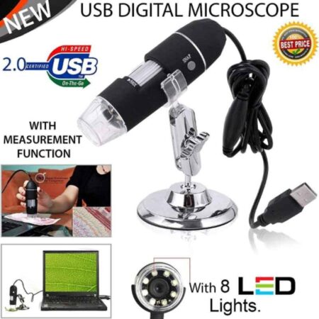 Microware 40-1000X 8 LED USB Digital Microscope Endoscope Camera Microscopic Magnifier