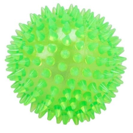Agarwals 3 inch Non-Toxic Rubber Green Dog Teething Toy