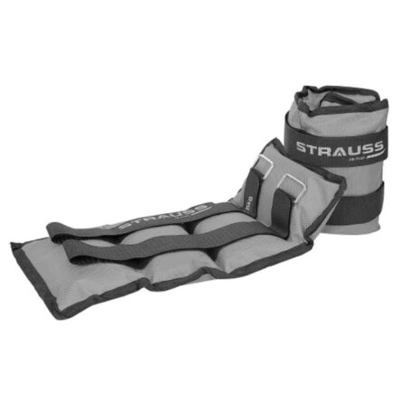 Strauss 42x20x7cm Neoprene Grey Adjustable Ankle Weight