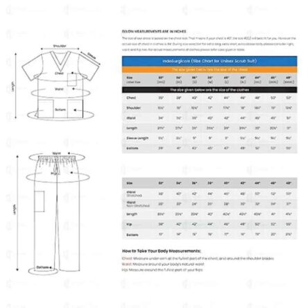 Indosurgicals Polyester & Cotton Brown Unisex Scrub Suit