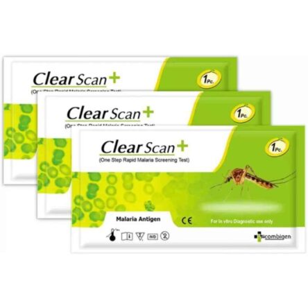 Recombigen Clear Scan PF/PAN Malaria Rapid Test Kit (Pack of 3)