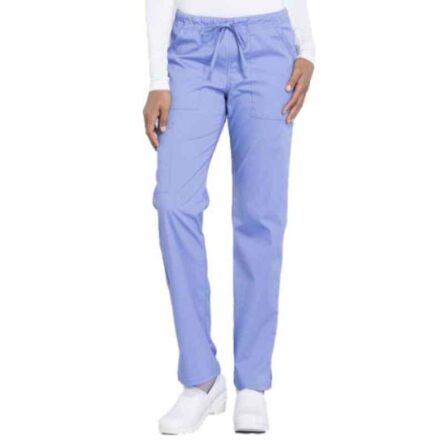 Superb Uniforms Polyester & Viscose Sky Blue Scrub Trouser for Women