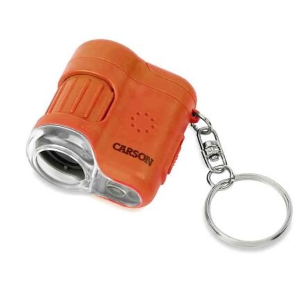 Carson MicroMini 20X LED Lighted Pocket Microscope: Orange