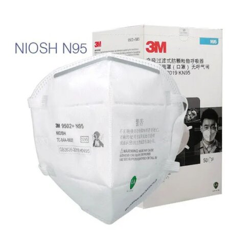 3M 9502 NIOSH N95 MASK (Pack OF 50)