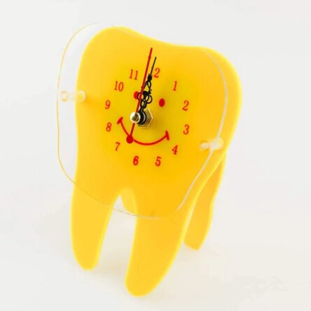 Tooth Shape Table Clock Assorted