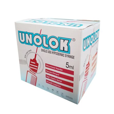 HMD Unolok Syringe 5ml | 24 Gauge | 1 Inch Needle