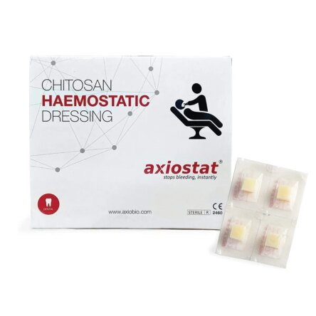 Axiostat Dental Haemostatic Dressing – 1cm x 1cm (Box of 40)