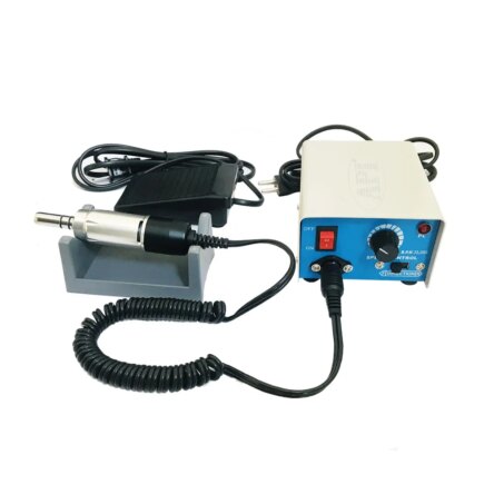 API Dental Micromotor Complete Set(Micromotor Engine+Foot Pedal+Control Box+Handpiece stand)