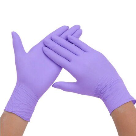 Blossom Lila Nitrile Exam Gloves – Large