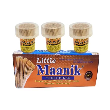 Round Wooden Toothpicks (Pack of 10 Jars)