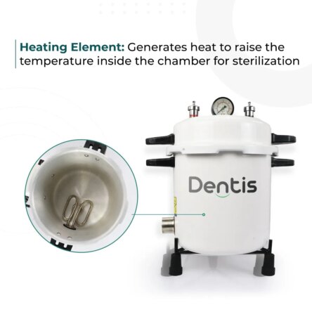 Dentis Insta-Clave Autoclave with Timer And Drum – 14L