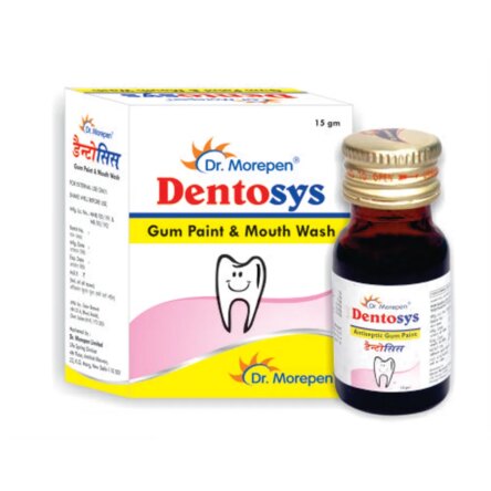 Dr. Morepen Dentosys Gumpaint And Mouthwash (Pack of 20 Bottles)