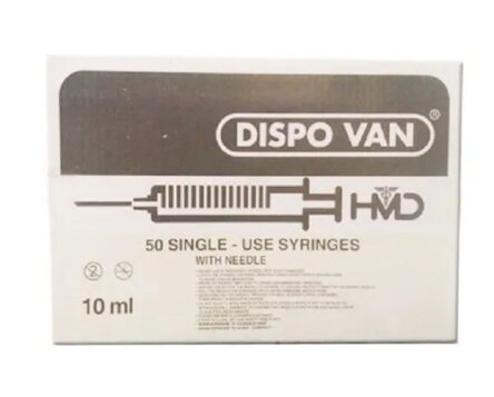 Hmd Dispo Van Syringe with Needle – 10ml