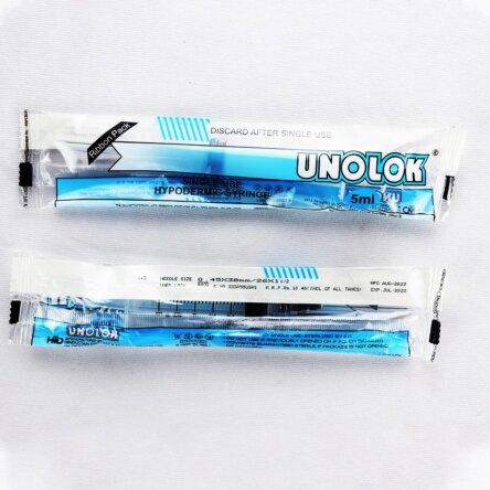 HMD Unolok Syringe 5ml | 26 Gauge | 1.5 Inch Needle