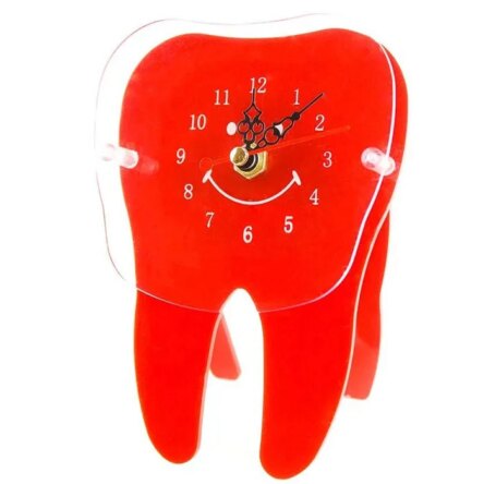 Tooth Shape Table Clock Assorted