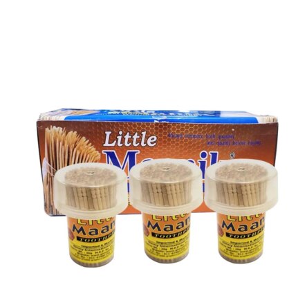 Round Wooden Toothpicks (Pack of 10 Jars)