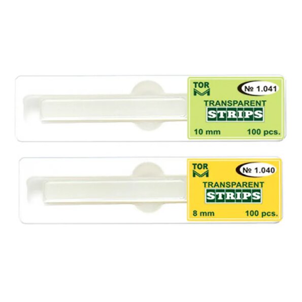 Russia Tor Vm Transparent Strips 10 mm (100 pcs) No. 1.041