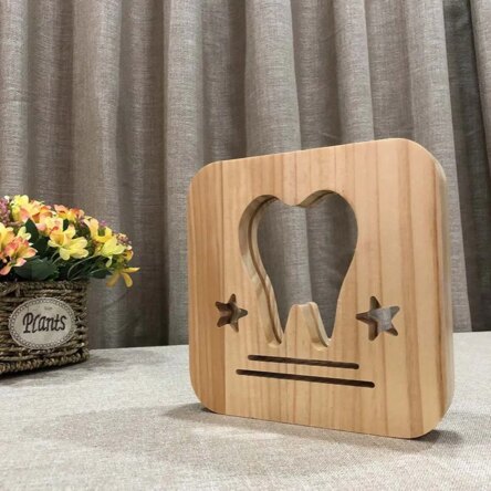 iDENTical Wooden 3D Light Lamp MD-904