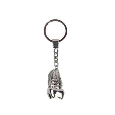 iDENTical Tooth Shape Silver Keychain (YK-068S)