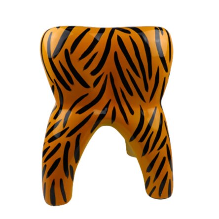 iDENTical Tooth Shape Premium Stool – Tiger