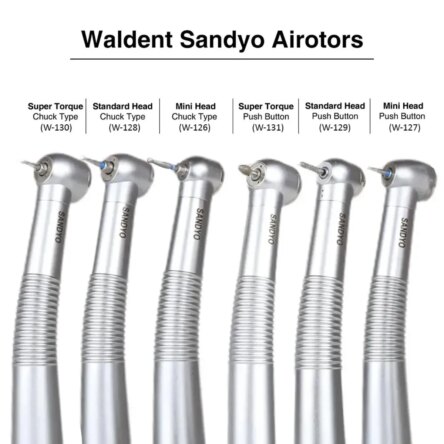 Waldent Sandyo Airotor – Mini Head- Pushbutton (W-127)
