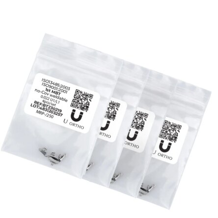 U Orthodontics Weldable Buccal Tubes – 1st Molar MBT 0.022 – U3/L2