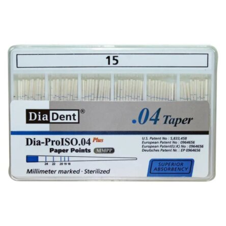 Diadent Paper Point Special Tapered – 4% # 45-80