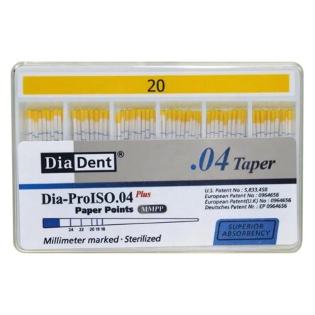 Diadent Paper Point Special Tapered – 4% # 45-80