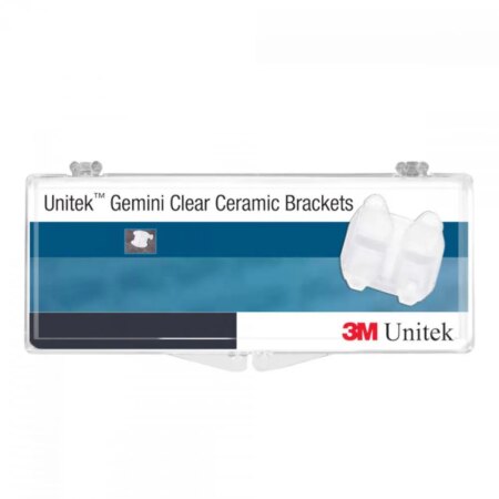 3M Unitek Gemini Clear Ceramic Brackets MBT - 0.022 5x5 (117-100)