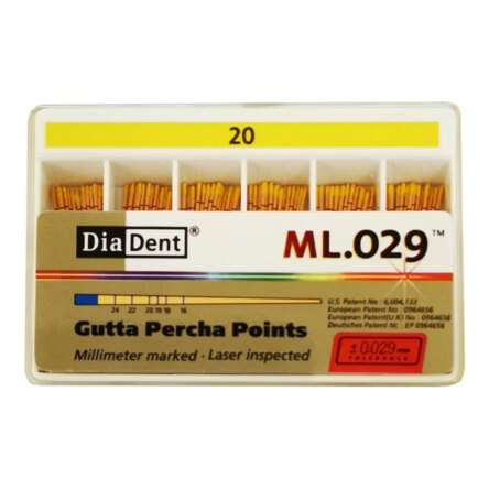 Diadent Gutta Percha Points – 2% # 45