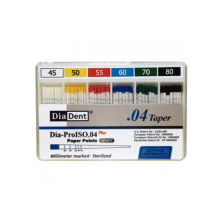 Diadent Paper Point Special Tapered – 4% # 45-80