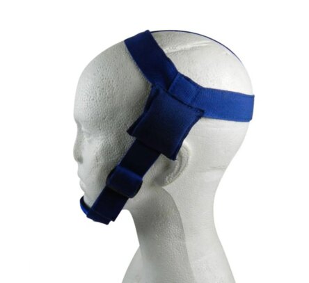 Captain Ortho Head Gear With Chin Cap Navy Blue Large – WO-HCHNBL