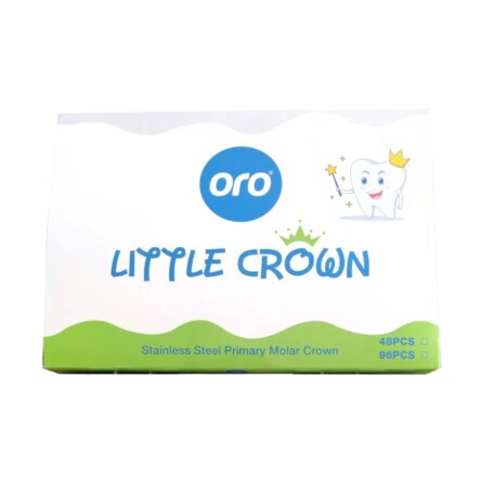 Oro SS Little Crown Primary Molar Kit – 96 Pcs