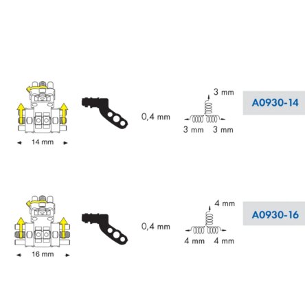 Leone 3D Screw with 3 Activation 16 mm 1/pk – A0930-16
