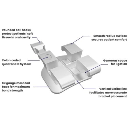 RMO Low Profile Mini Twin SS Brackets Kit with Hook