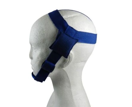 Wonder Head Gear With Chin Cap Navy Blue Small – WO-HCHNBS