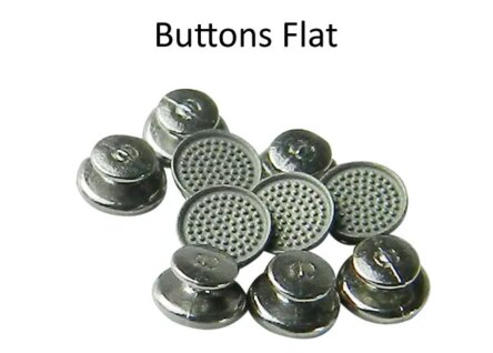 Captain Ortho Bondable Buttons Round Base 10/pk