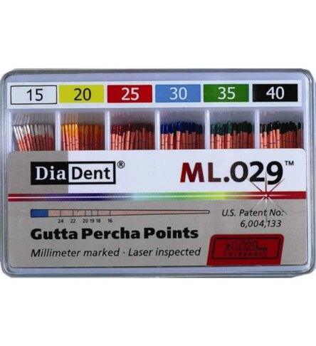 Diadent Gutta Percha Points – 2% # 45