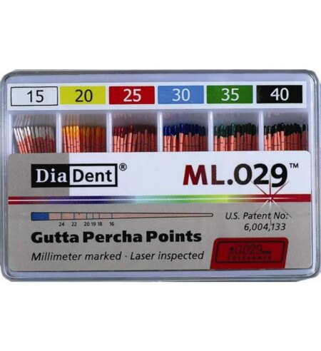 Diadent Gutta Percha Points - 2% # 45