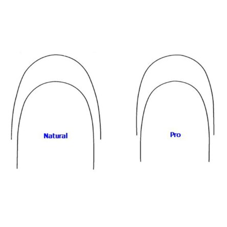 Prime Ortho NiTi Archwires Natural / Pro Form Lower Rectangular 0.021″x 0.025″