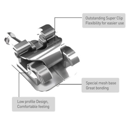 Osstem Orthodontics Yes Metal SL Bracket (SLB) (Inter-Active)