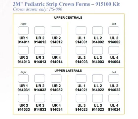 3m Espe Pedodontic Strip Crown Kit