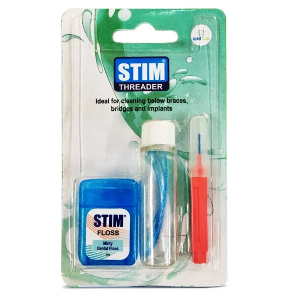 Stim Threader Floss (5 mts Floss & 5 Pcs Threader Tip)