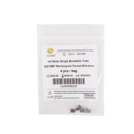 UU Ortho Bondable Buccal Tubes U2L1 1st Molar